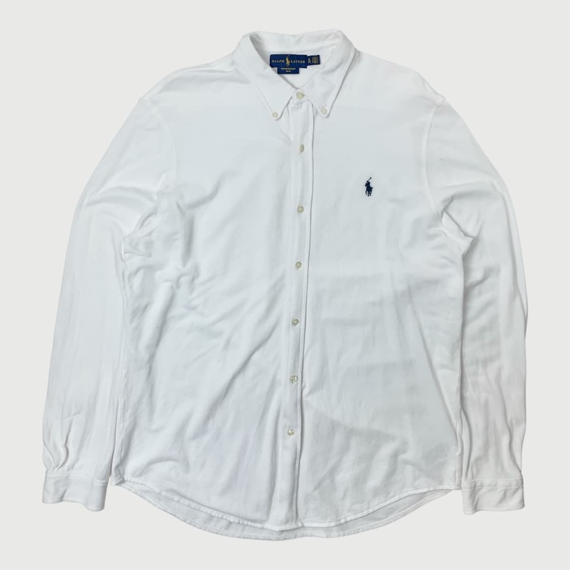 [XL/정품] 폴로랄프로렌 페더웨이트 메쉬 화이트 셔츠 상품이미지1