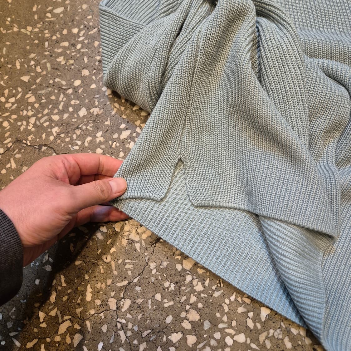 M 민트색 니트 상품이미지7