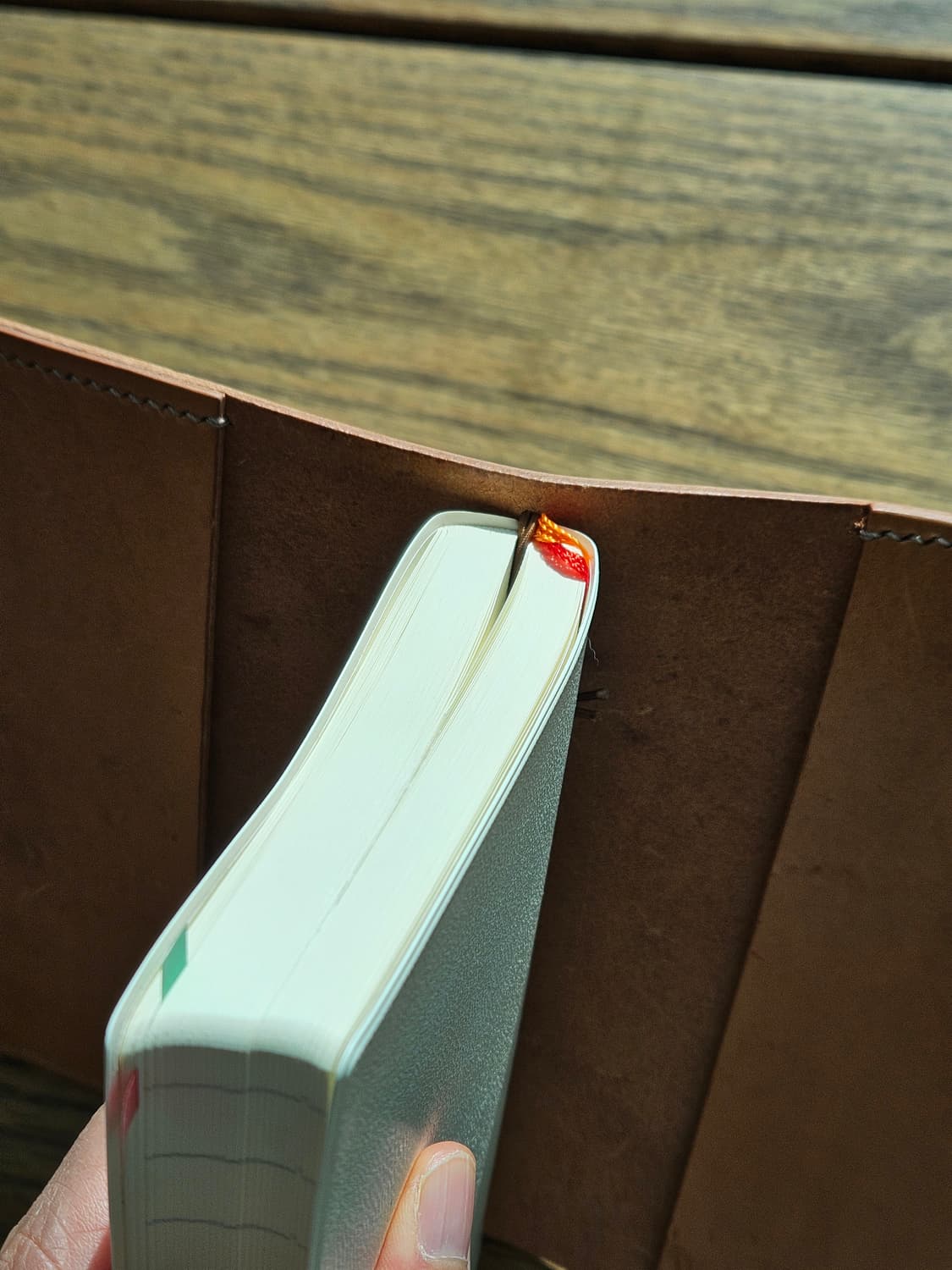 가죽 다이어리 커버/트라이폴드/미도리, 히비노, 호보니치호환 가능 상품이미지6