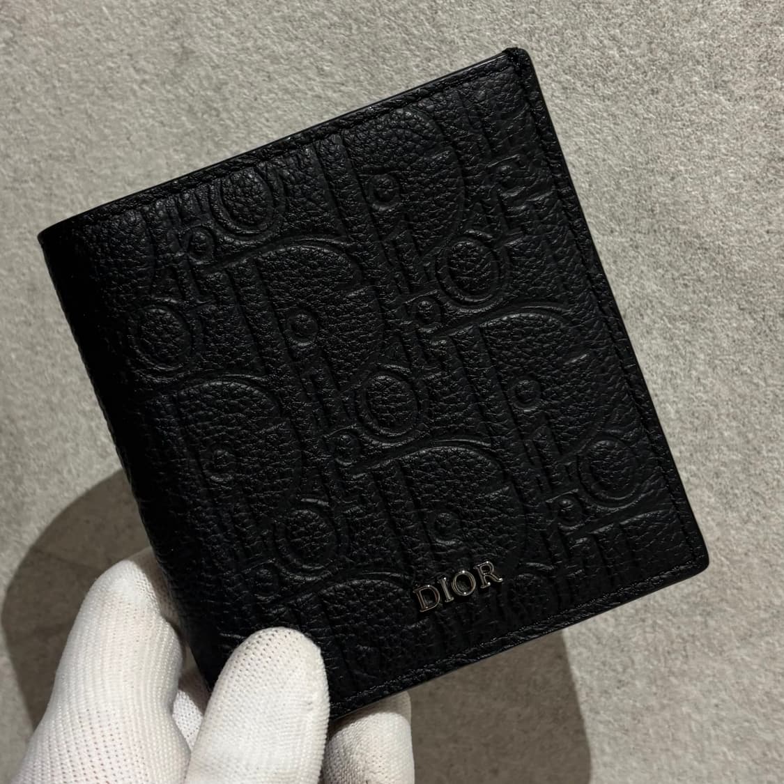 S OS사이즈 디올 그래비티 바이폴드 반지갑 블랙 상품이미지1