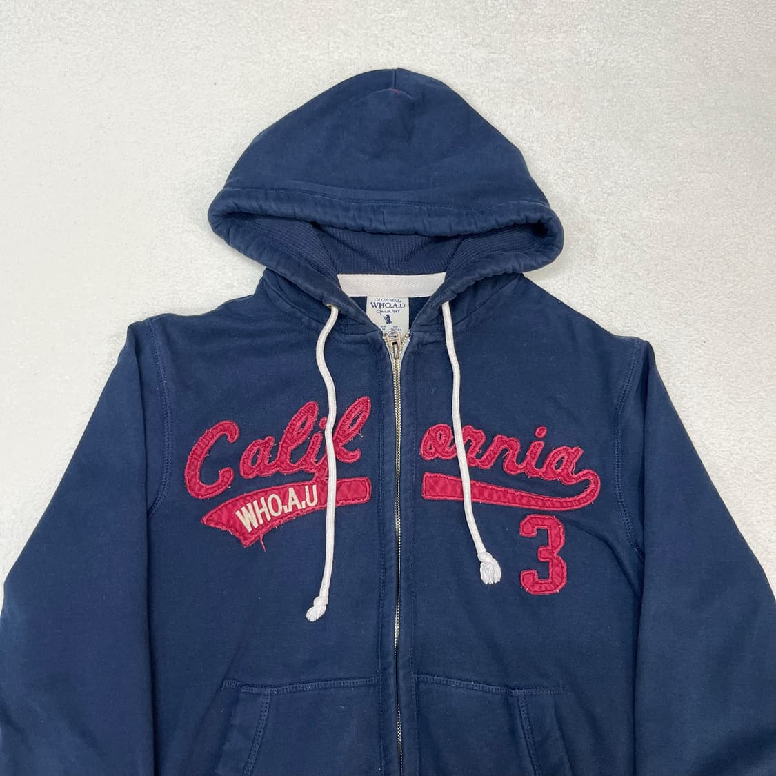 Who.A.U navy hood zip-up 상품이미지5