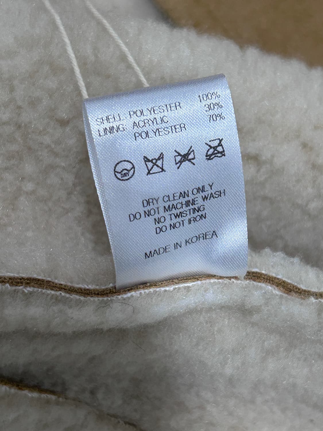 이브세이지 스웨이드 하프 무스탕 베이지 상품이미지10