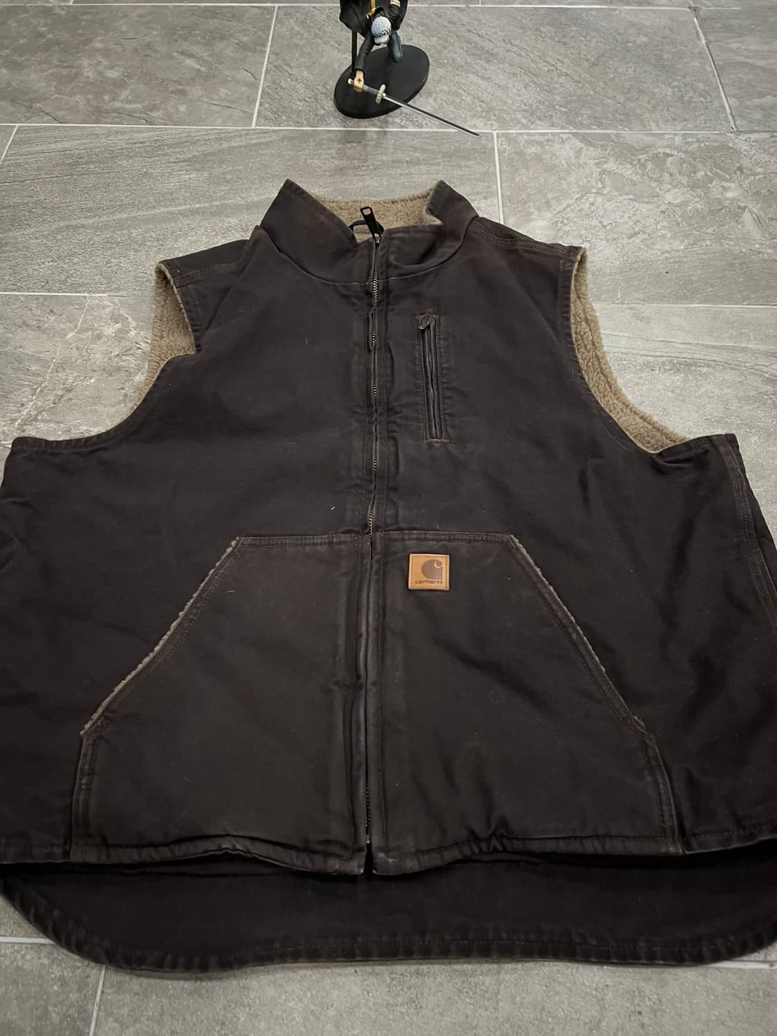 (XL)칼하트 셰르파 넥 조끼베스트 V33 DKB 다크브라운 상품이미지7