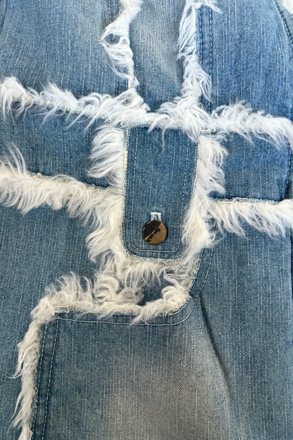 Denim Fur Trimming Coat 상품이미지6