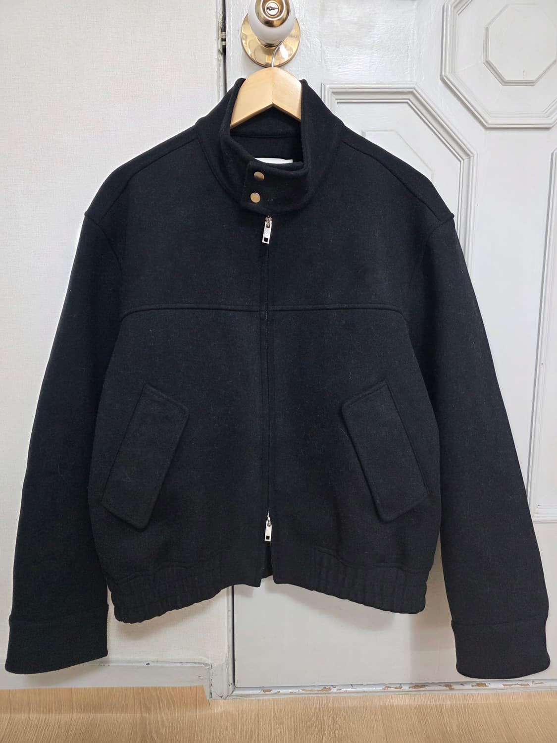 키뮤어 울 헤링턴 자켓 블랙 M 상품이미지5