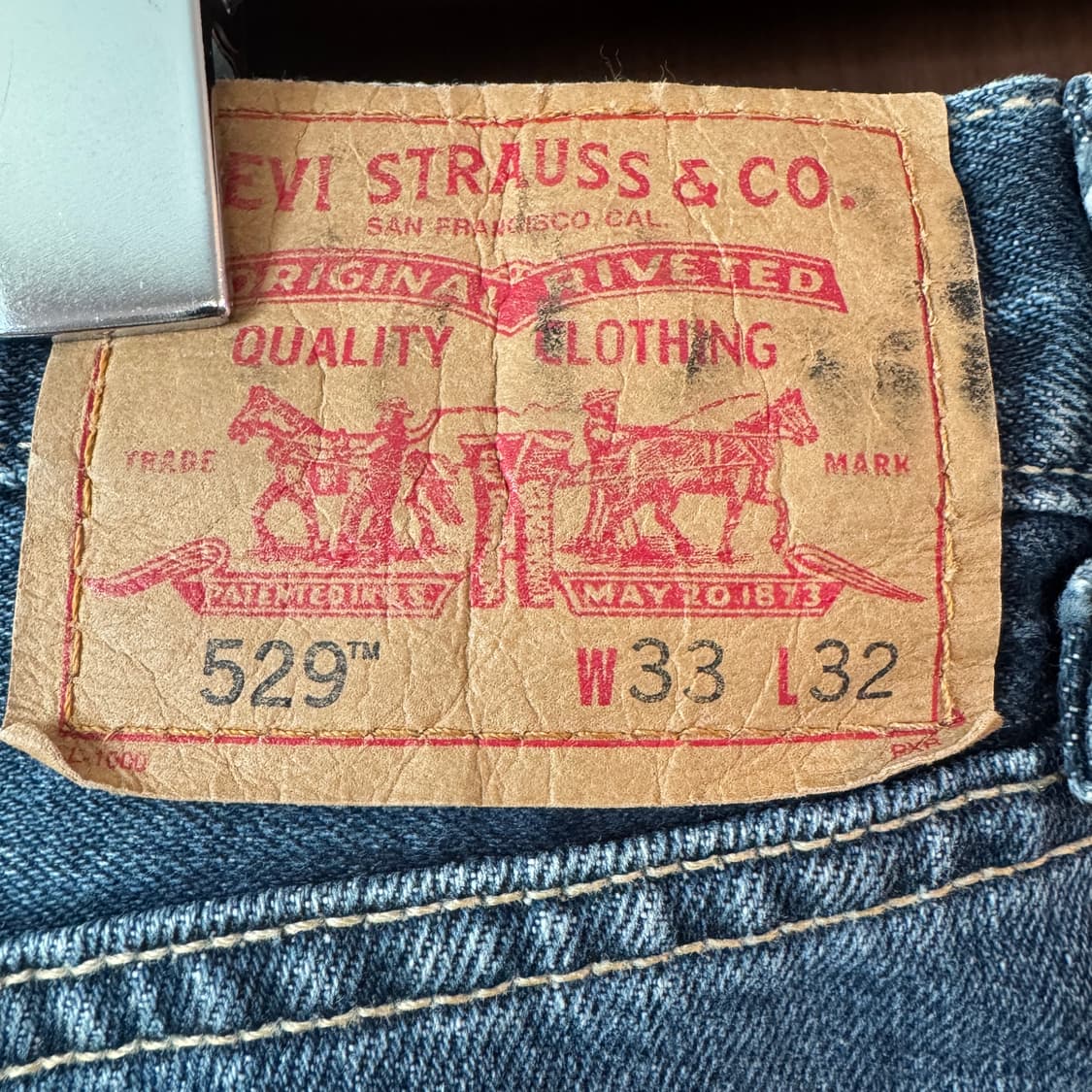 00S 리바이스 529 W33 Made in USA 상품이미지10