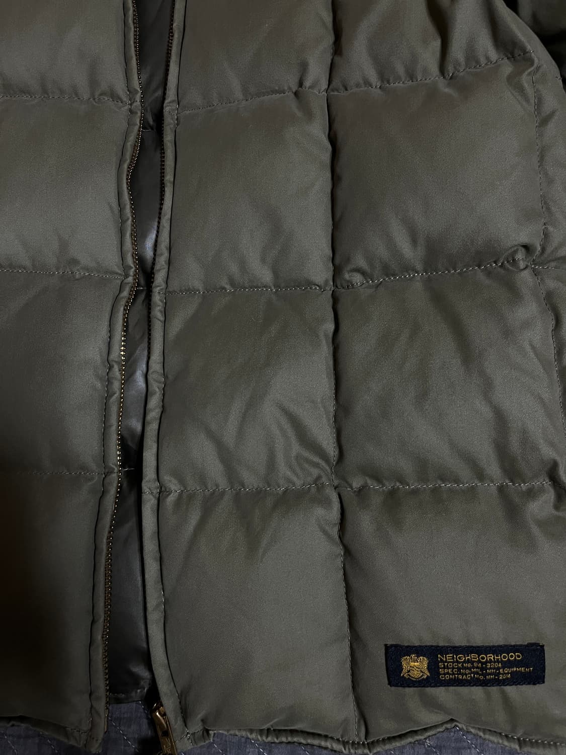 네이버후드 밀 다운 라이너 자켓 카키색(레어템) 사이즈M 상품이미지2
