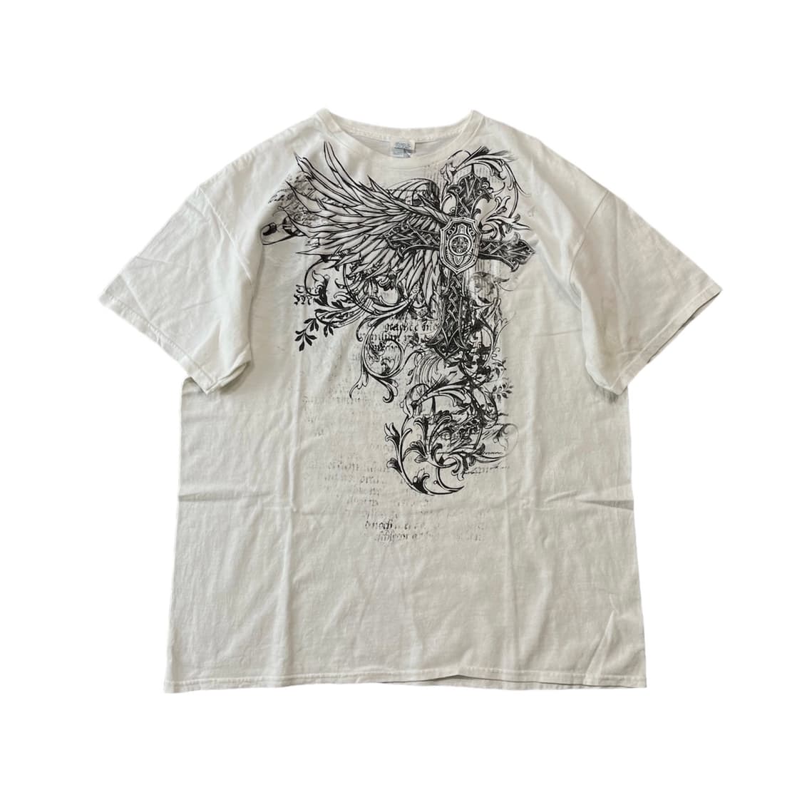 white punk ptinting t-shirt 상품이미지1