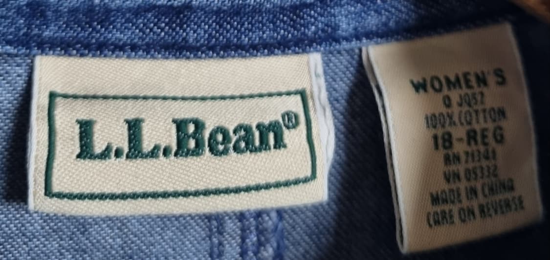 M (66) LLBEAN 엘엘빈 데님 반팔원피스 상품이미지3