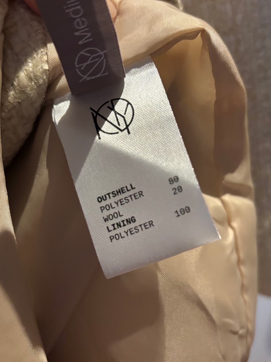 아이보리 트위드 원피스 택있는 새상품 상품이미지5