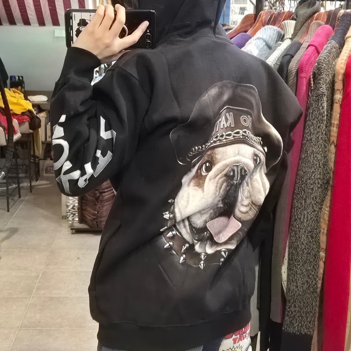 [NO.9] 락 이글 불독 기모 후드집업 상품이미지4