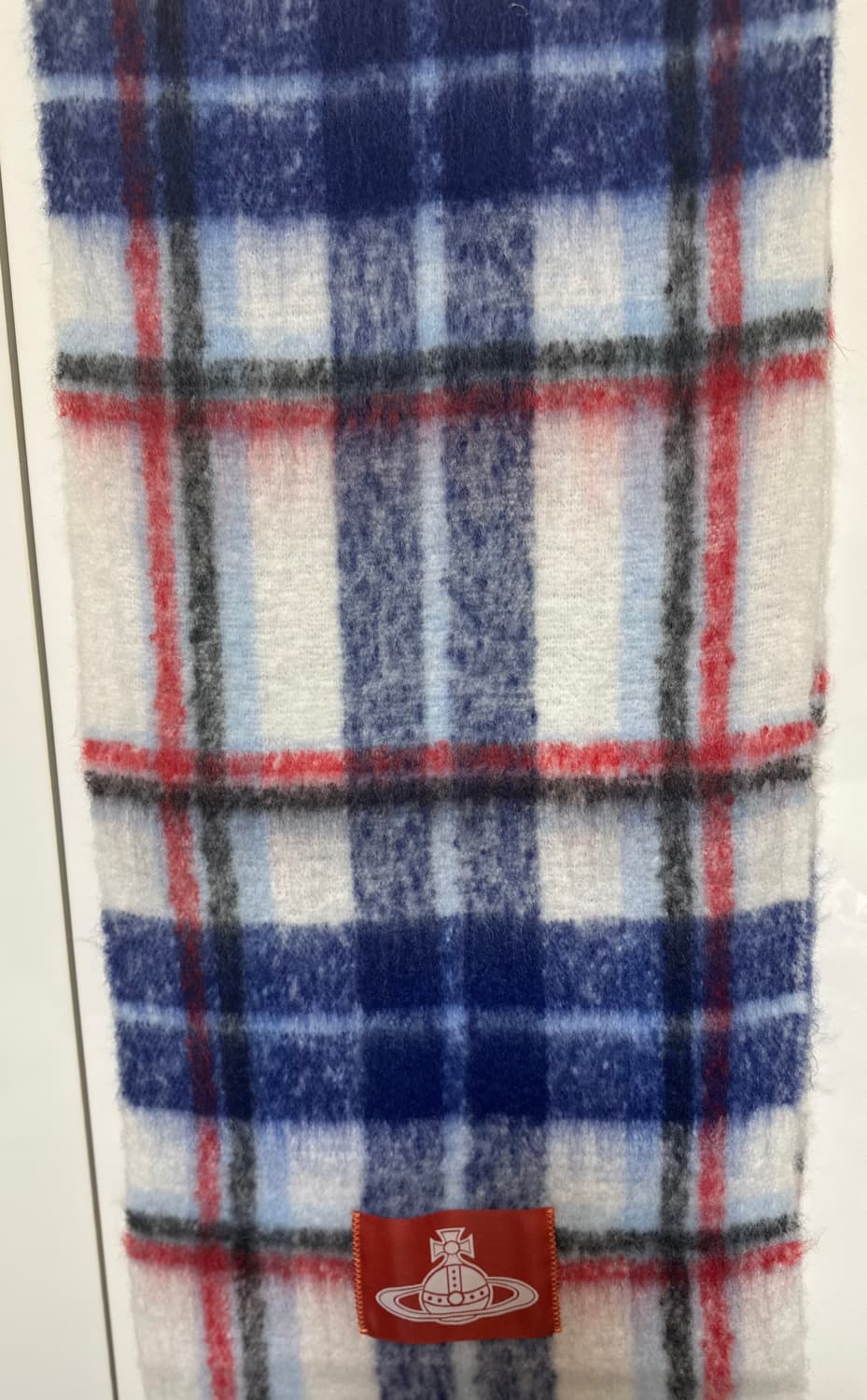 비비안웨스트우드 체크 알파카모헤어울머플러 남여공용 상품이미지5