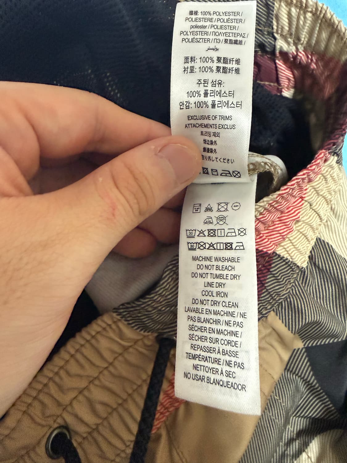 [당일출고,L사이즈] 버버리 체크 스윔팬츠 반바지  상품이미지5