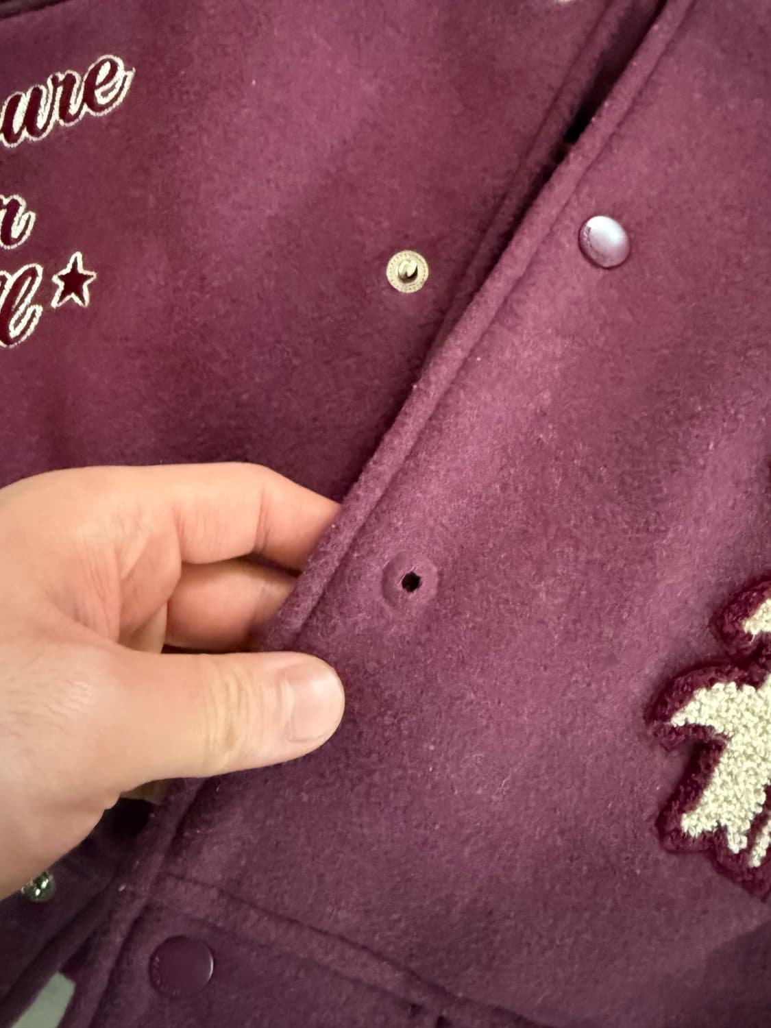 위캔더스 플레이보이 콜라보 바시티 자켓 사이즈 M 상품이미지5