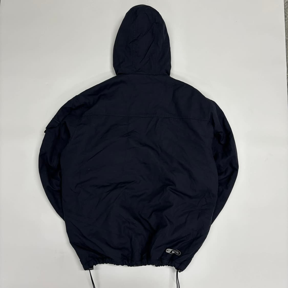 나이키 00s 핀터깔 솔로 스우시 네이비&스카이블루 올드스쿨 경량패딩 후 상품이미지3