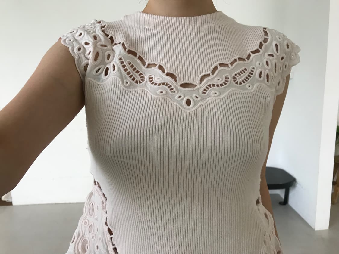 vintage eyelet sleeveless 상품이미지5