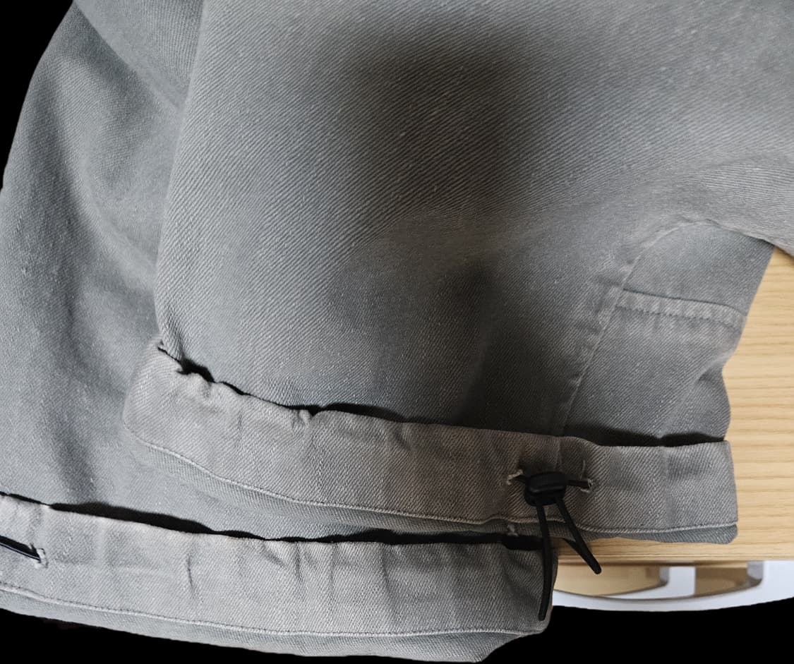 해칭룸 밀팬츠 워시드 올리브 1사이즈 판매합니다 상품이미지3