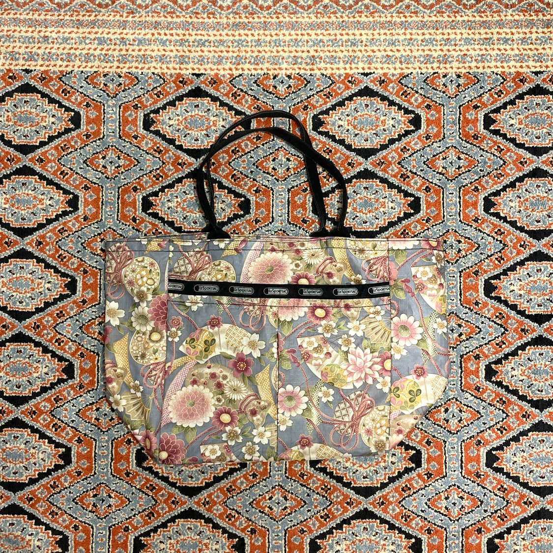 레스포삭 플라워프린팅 토트백  상품이미지1