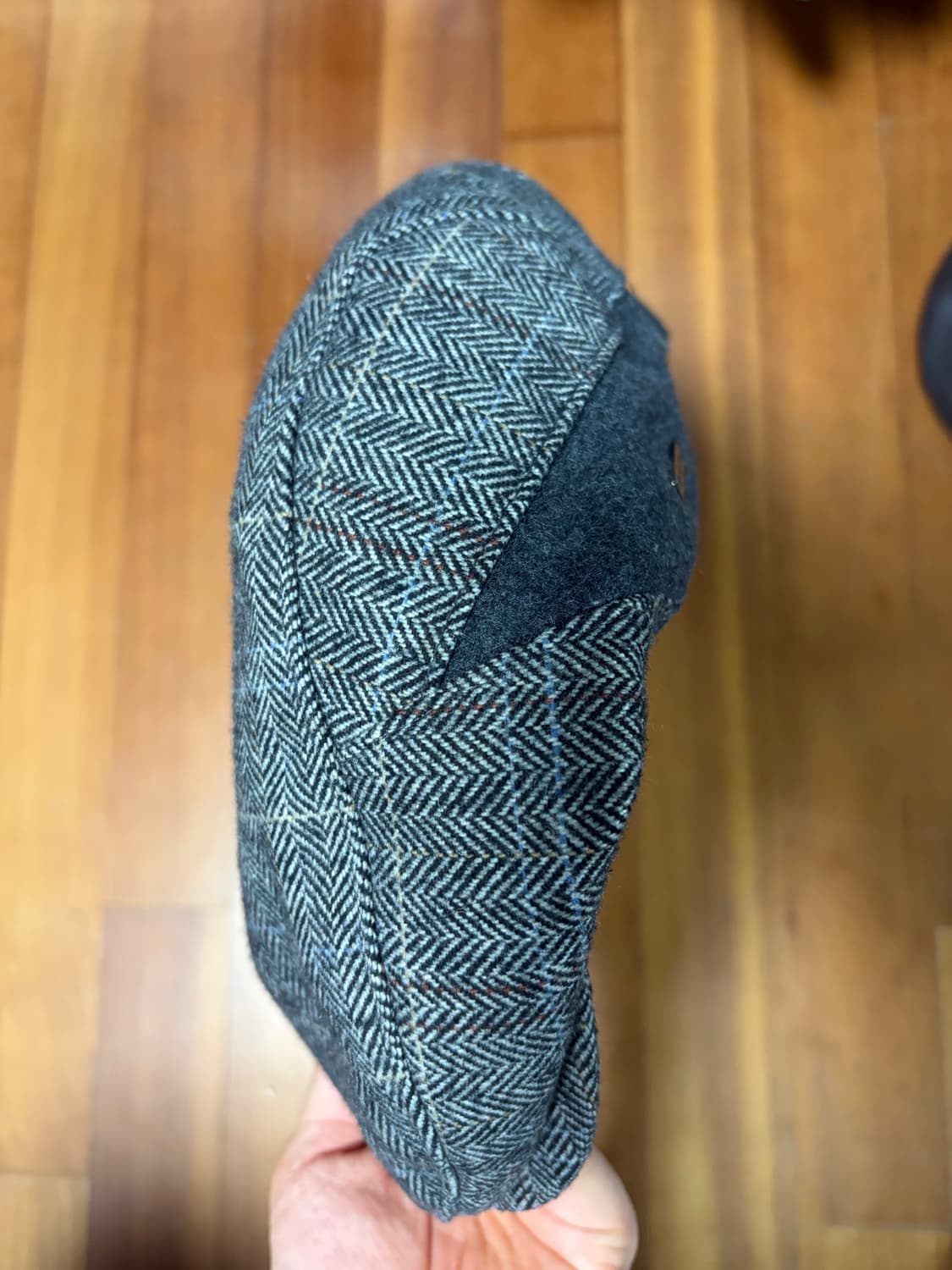 체크 무늬 헌팅캡 상품이미지1