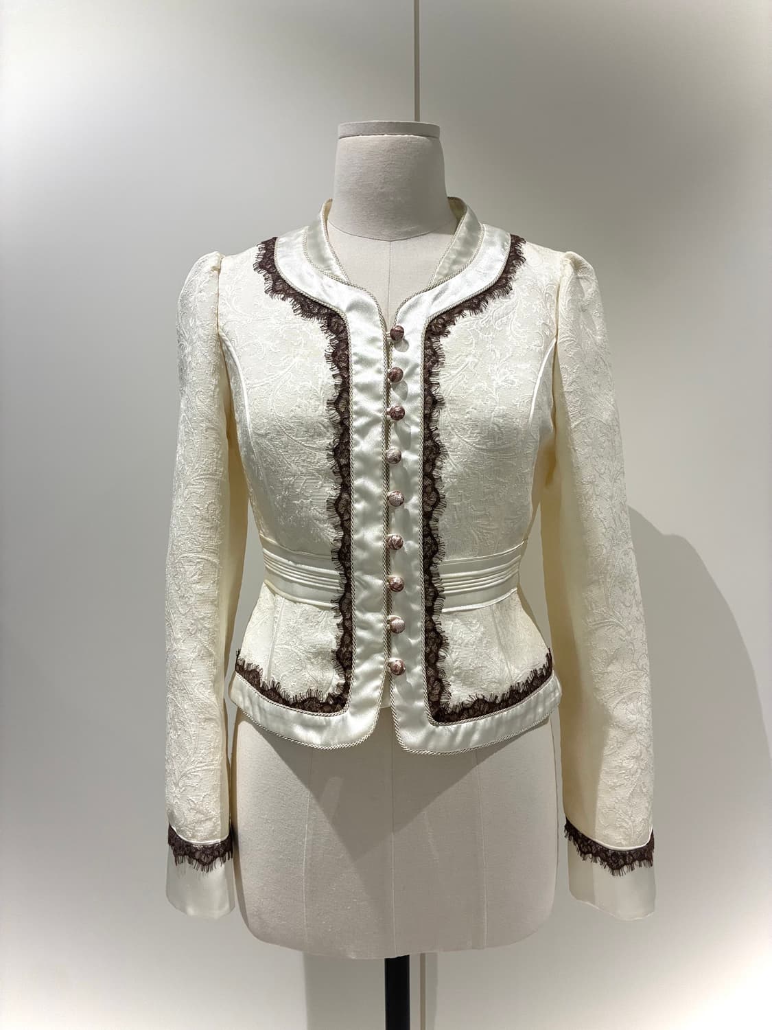 자카드 레이스 버튼 자켓 상품이미지4