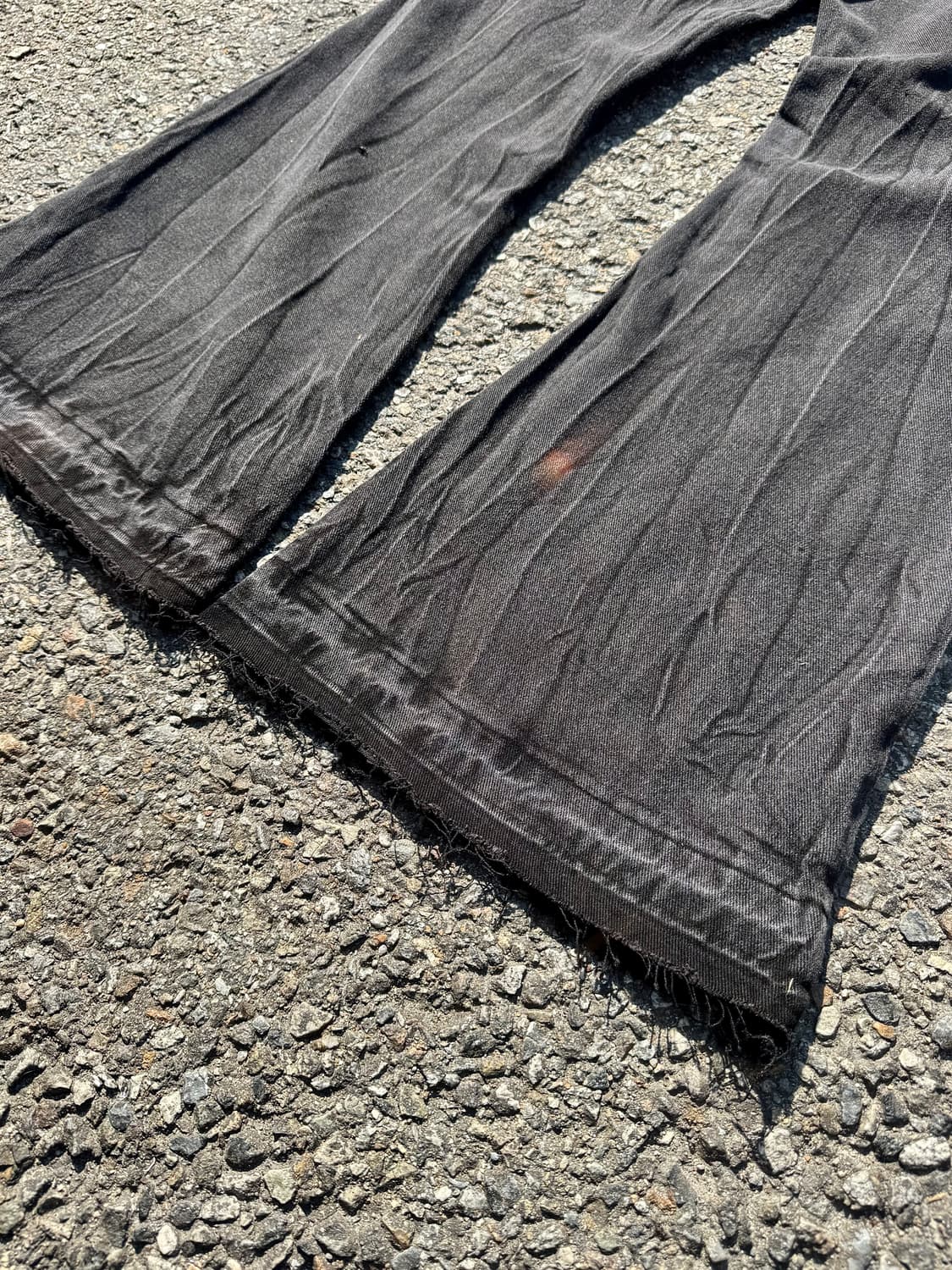 Black Denim Boot-cut Pants 상품이미지7