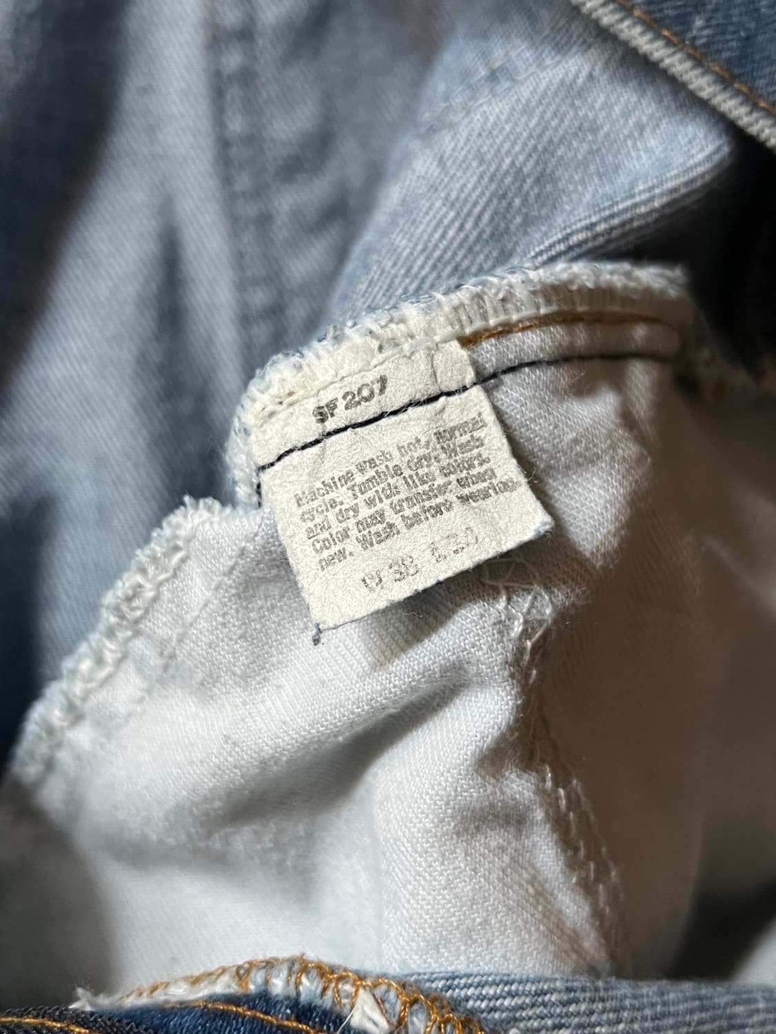 [38]80's 리바이스 USA 20517-0217 오렌지탭 플레어진 상품이미지5