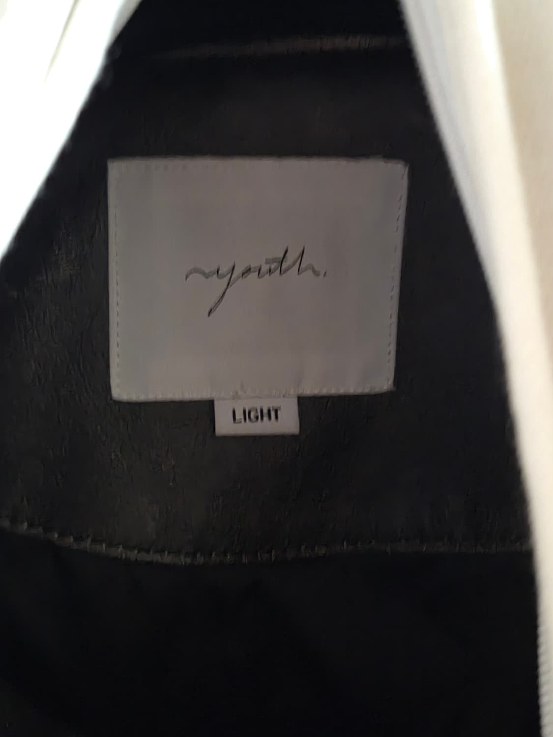 Youth 26SS 하이넥 레더 하프코트 L사이즈 상품이미지3