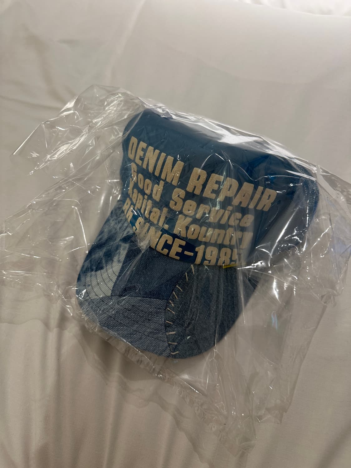 캐피탈 데님 패치워크 트러커캡 상품이미지5