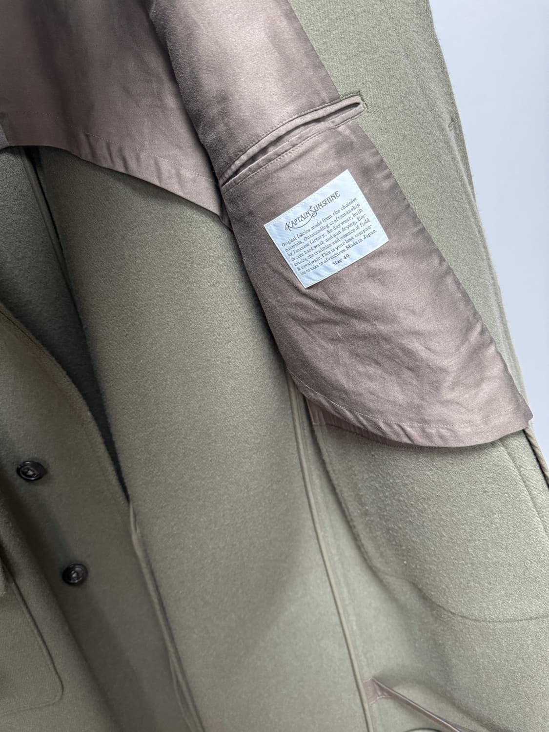 캡틴선샤인 트레블러 코트 스모키그린 40 상품이미지8