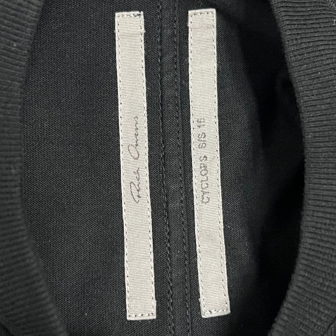 릭오웬스 16SS "CYCLOPS" 헤비 코튼 긴팔 티셔츠 롱슬리브 블랙 상품이미지7