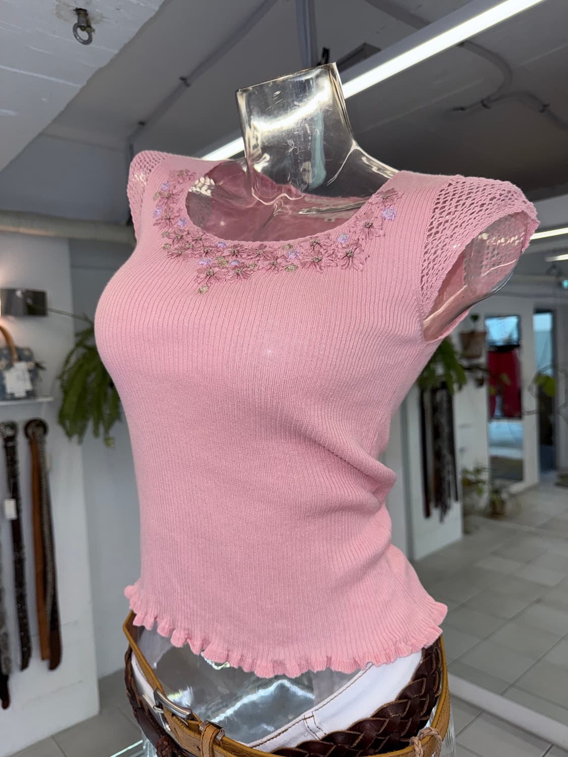 crochet knit top 상품이미지2