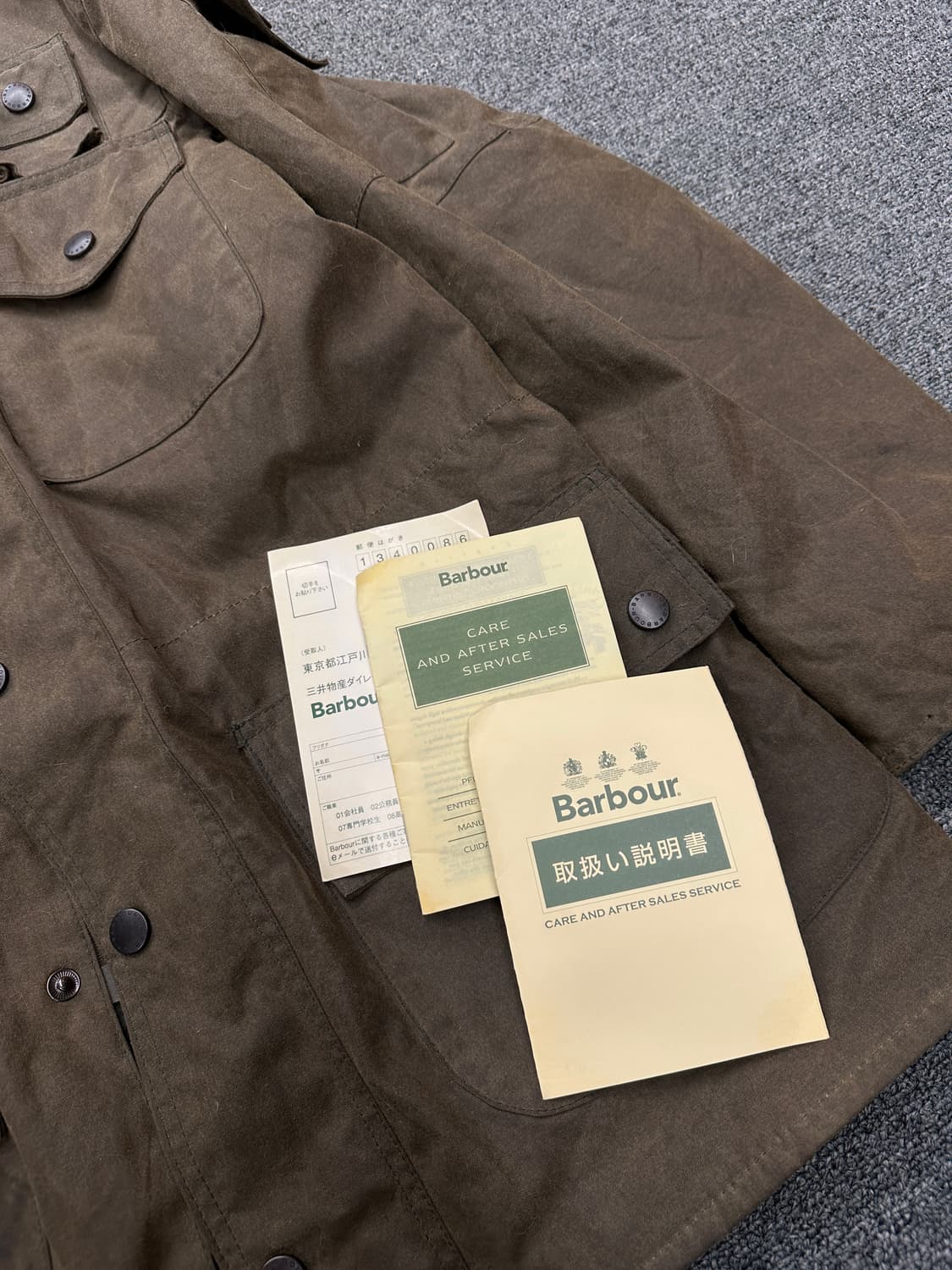 바버 유니온잭 그린 왁스자켓  상품이미지8