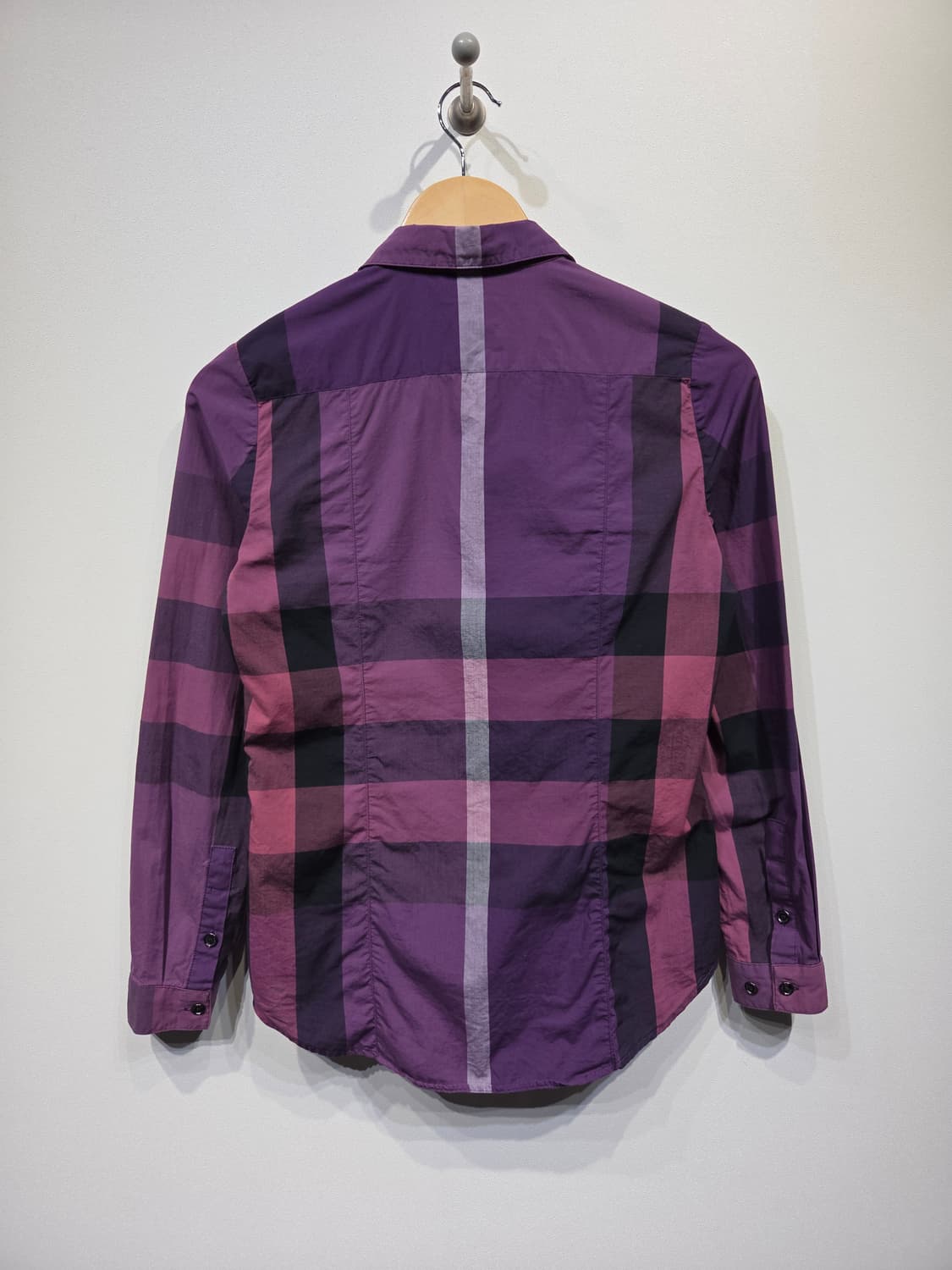 버버리 브릿 (BURBERRY BRIT) 퍼플 노바체크 셔츠 상품이미지6