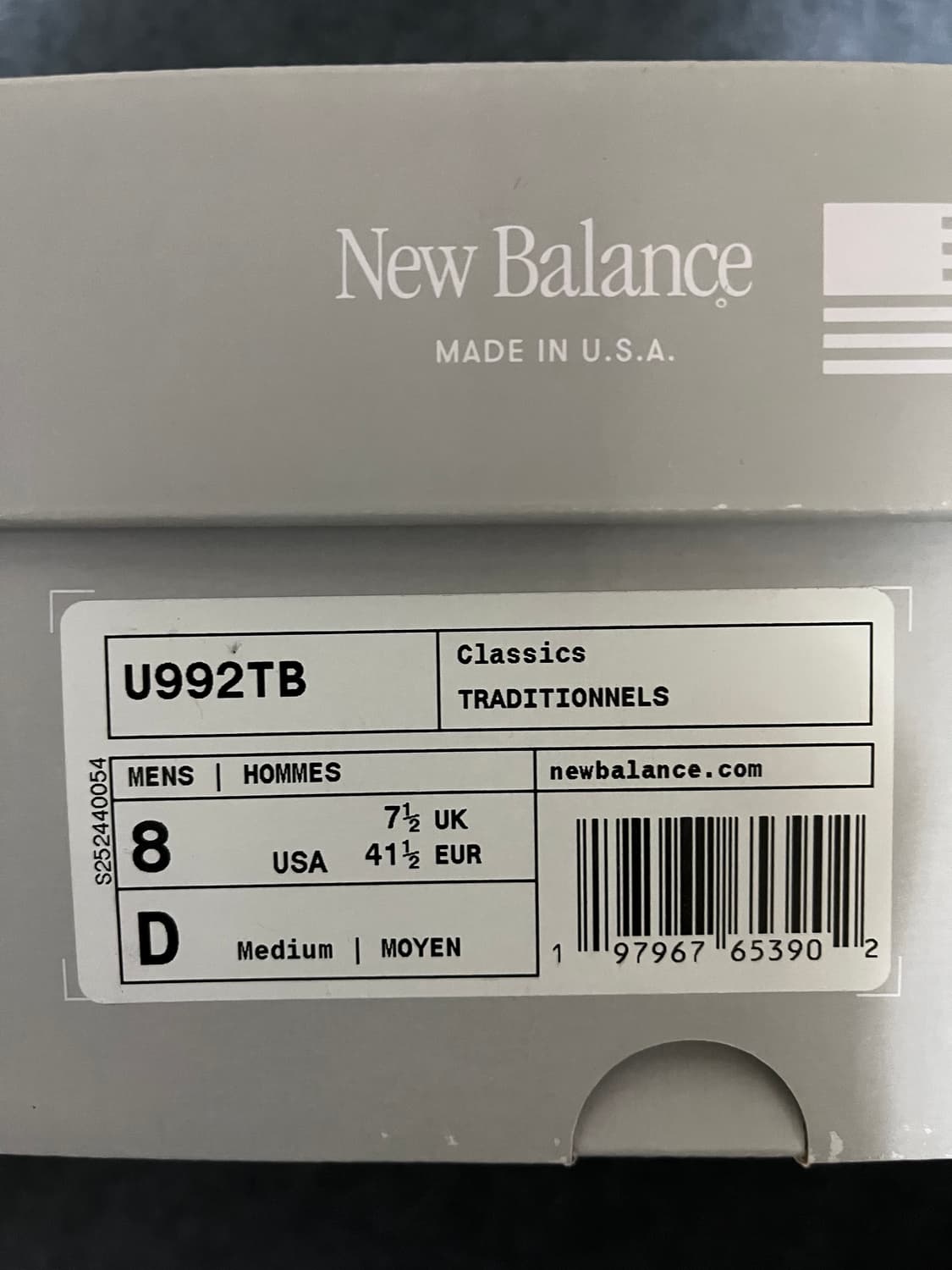 [260]뉴발란스 992 트리플블랙 코어블랙 상품이미지2