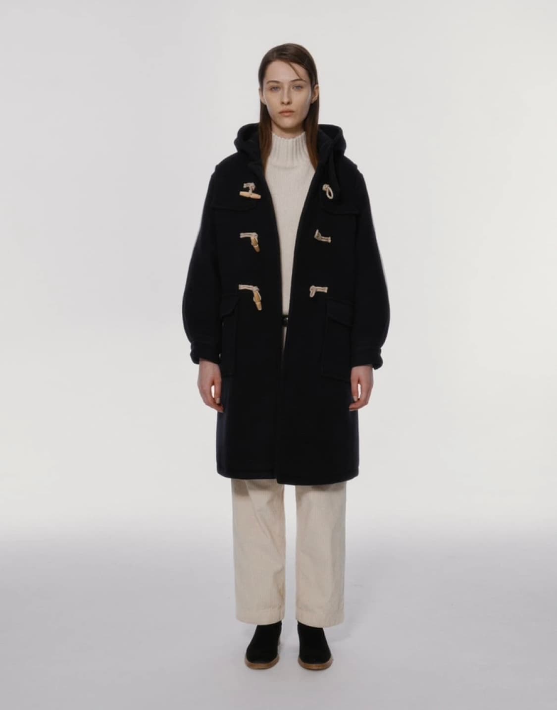 낫띵리튼 떡볶이 코트 네이비 상품이미지1