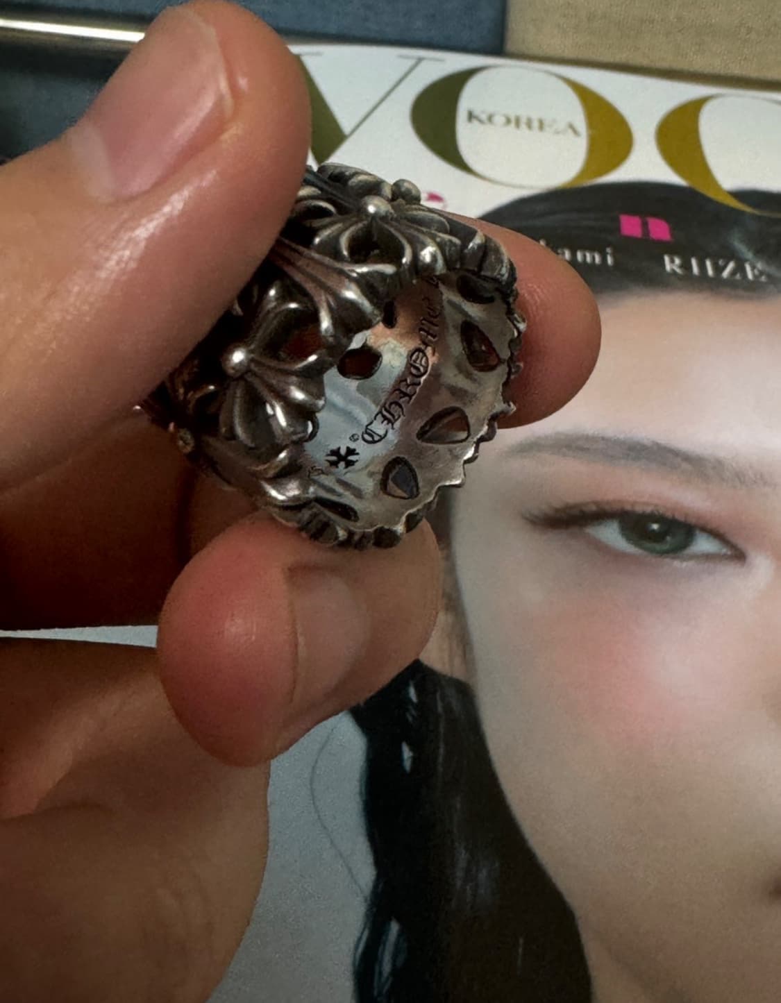 크롬하츠 세메터리링 US 9호 극미중고 상품이미지3