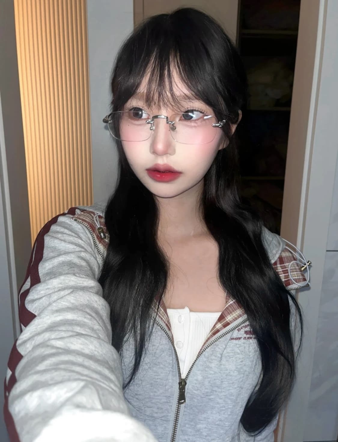 긱시크 무테 안경 상품이미지2
