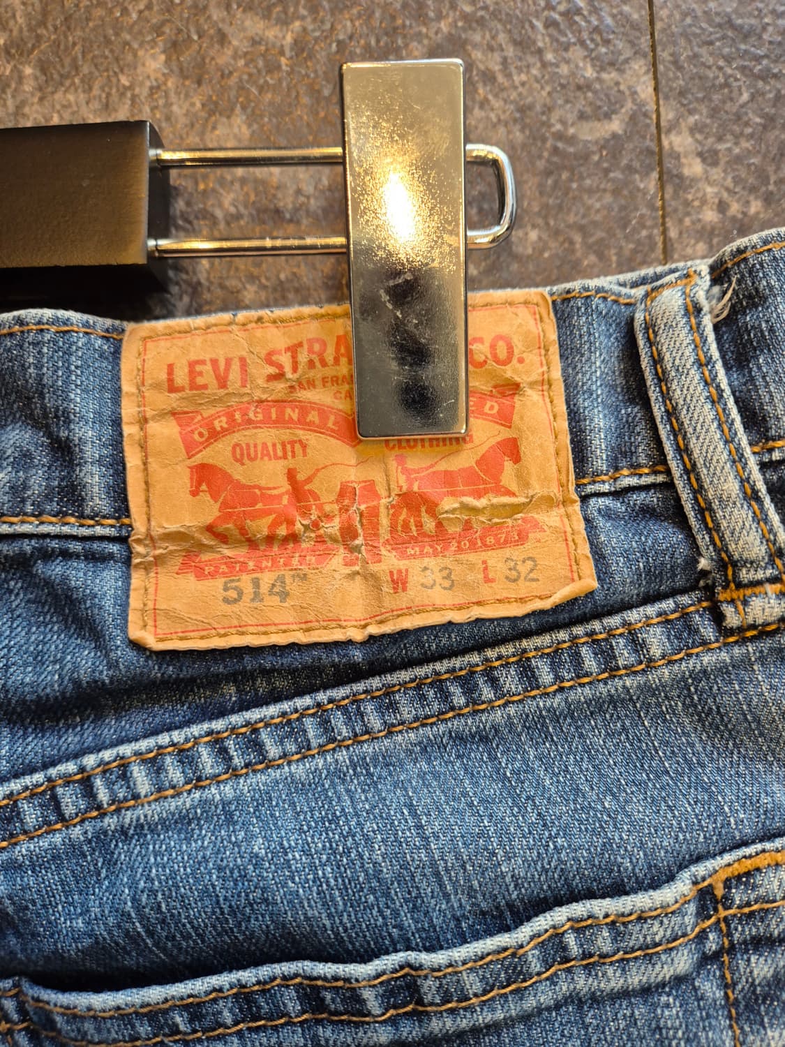 리바이스 514 중청 청바지 W33 L32 상품이미지5