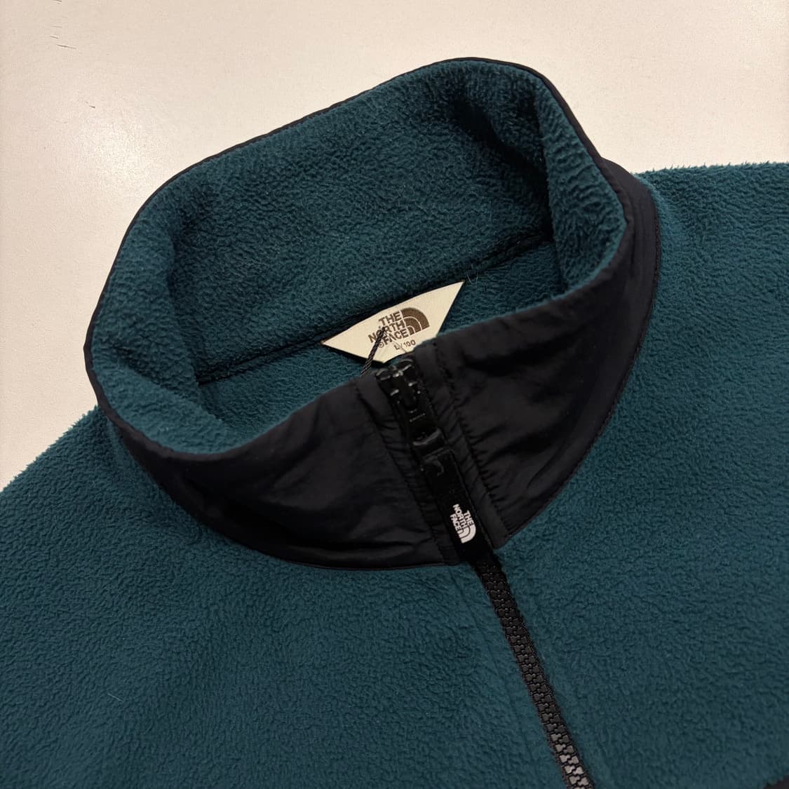 [L] 노스페이스 화이트라벨 마데라 그린/블랙 플리스 자켓 C504 상품이미지4