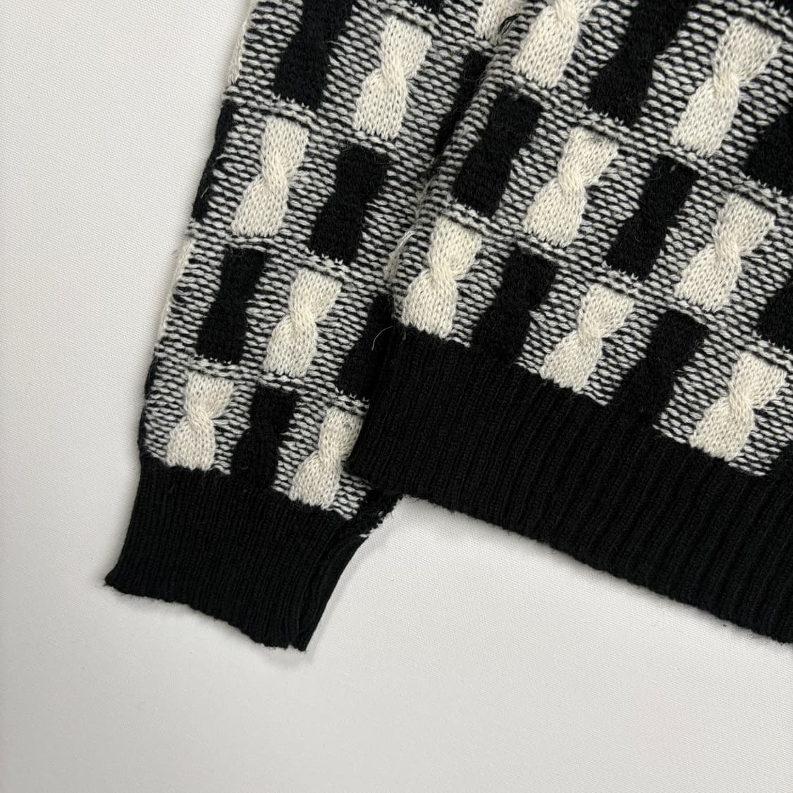 British Vogue pattern cable sweater knit 상품이미지5