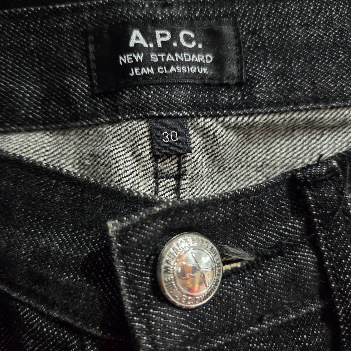 A.P.C. 아페쎄 블랙 데님 팬츠 상품이미지4