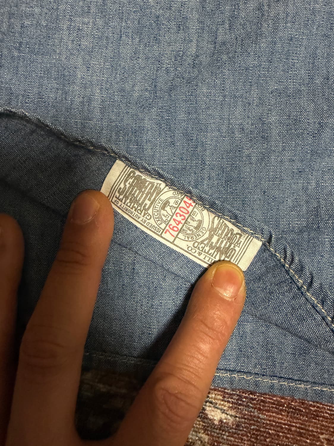 토이즈 맥코이 마릴린 먼로 샴브레이 셔츠 상품이미지7