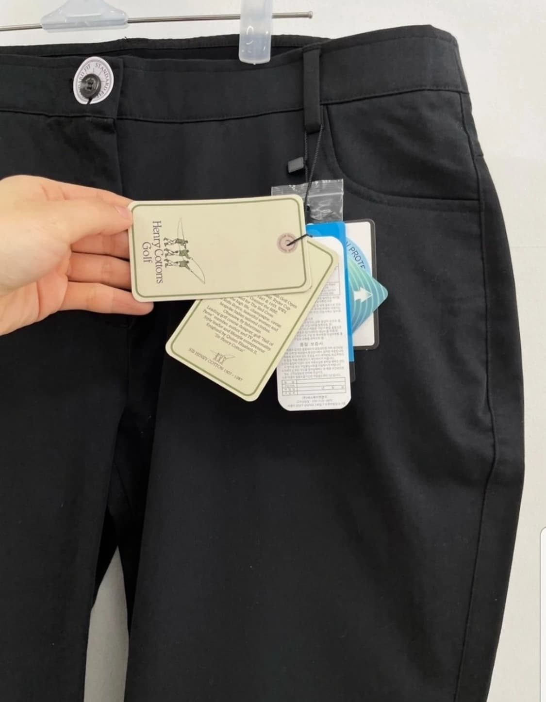 [새상품] 헨리코튼 골프 여성 블랙 슬랙스 (80사이즈) 상품이미지5