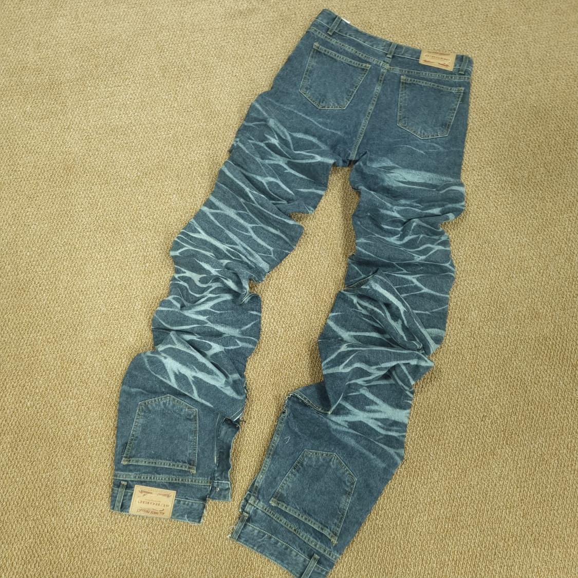 써저리 윤슬 롱 더블 진 블루 상품이미지5