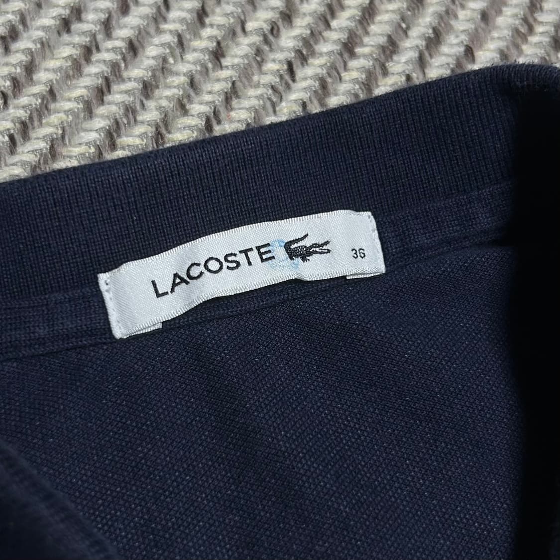 [S] Lacoste 라코스테 네이비 반팔 카라 원피스 상품이미지6