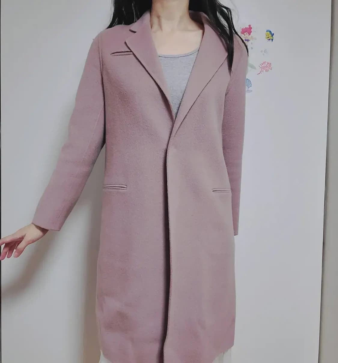 핑크 코트 상품이미지2