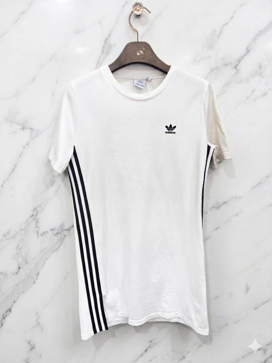 M,95 )) adidas 아디다스 옆트임 원피스~ 화이트 & 블랙 상품이미지1