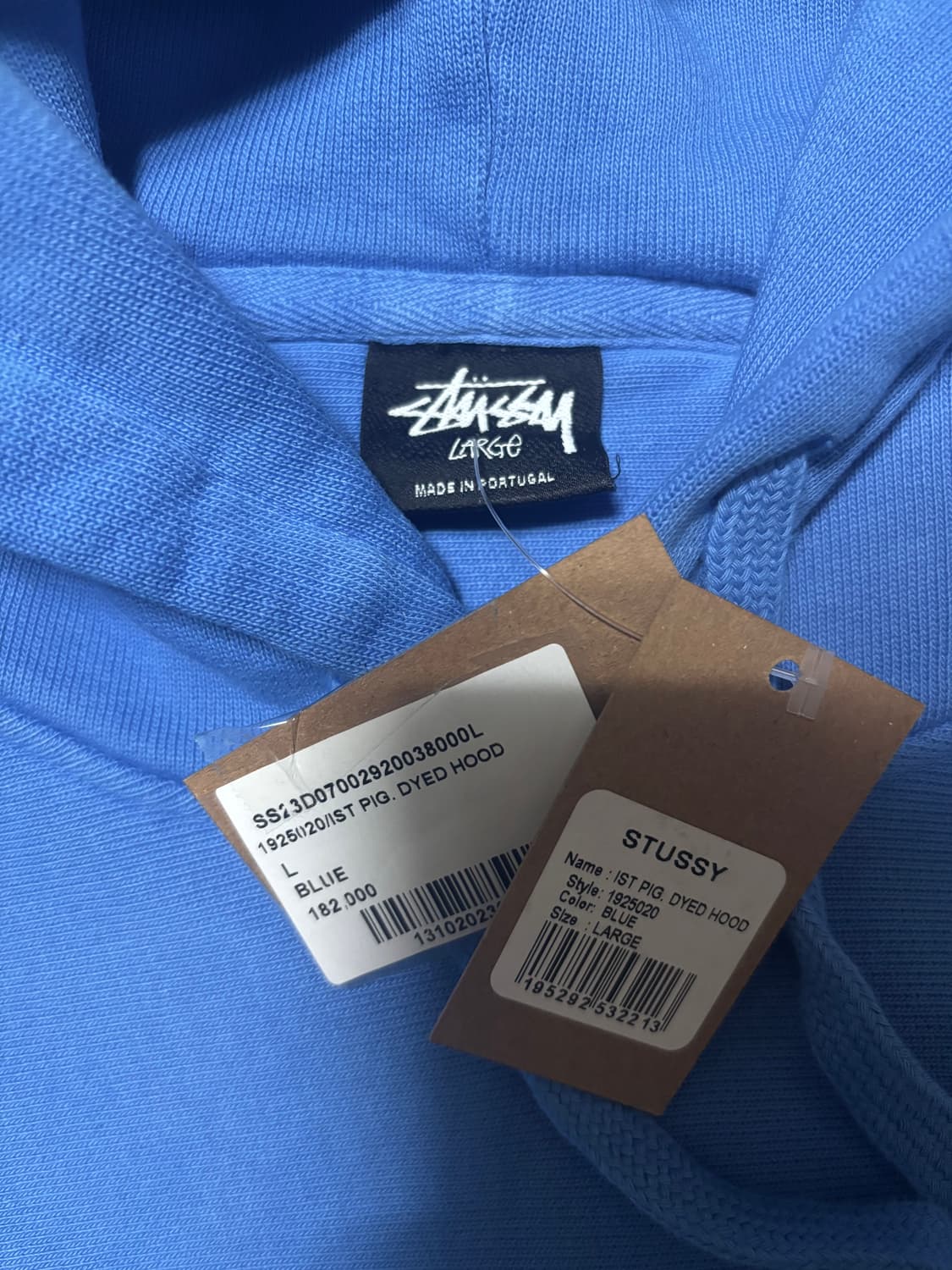 (새상품) 스투시 트라이브 후드 블루 L 상품이미지5