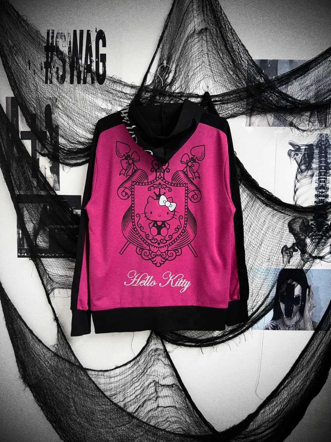 Hello kitty printing hood zipup 상품이미지1