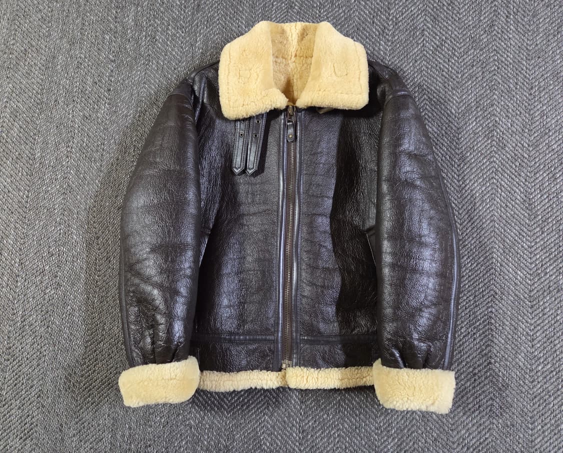 B-3 미공군 플라이트 리얼 레더 무스탕 자켓 상품이미지1